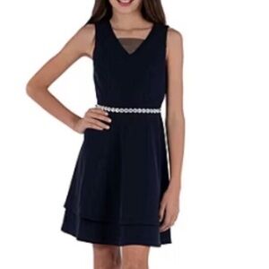 Speechless Big Girls Embellished Sleeveless Skater Dress